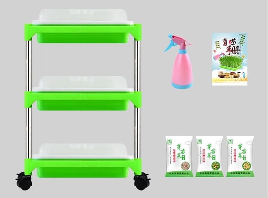 Mehrschichtiger Sämling Tray Stand Microgreen Hydroponic Trays biologisch abbaubar