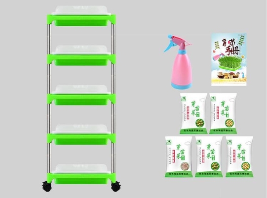 Mehrschichtiger Sämling Tray Stand Microgreen Hydroponic Trays biologisch abbaubar