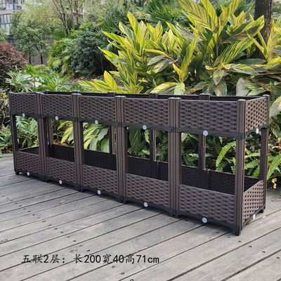 GARTEN-Pflanzer-Kasten-lange Nutzungsdauer des Hinterhof-0.5mm-16.0mm starker Plastik