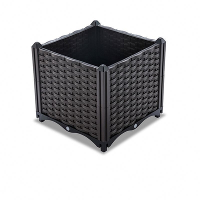 Zeitgenössischer Plastikbalkon-Pflanzer-Plastikbetriebskasten 40*40*26CM