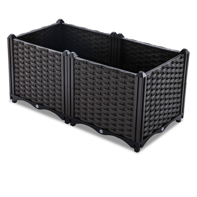 Zeitgenössischer Plastikbalkon-Pflanzer-Plastikbetriebskasten 40*40*26CM