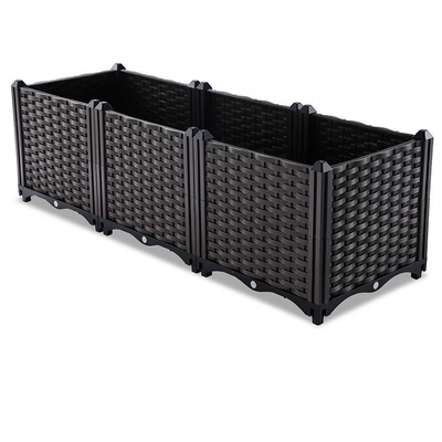 Zeitgenössischer Plastikbalkon-Pflanzer-Plastikbetriebskasten 40*40*26CM