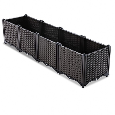 Hand- gesponnener Plastikgarten-Pflanzer-Kasten