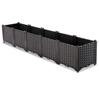 Hand- gesponnener Plastikgarten-Pflanzer-Kasten