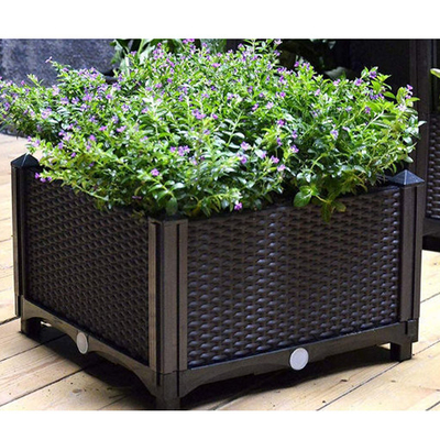 Des Plastikquadrat-stapelbares angehobenes Garten-Betts der hohen Qualität Pflanzerkasten Gartenpflanze-Bett billiges