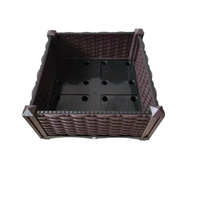 Des Plastikquadrat-stapelbares angehobenes Garten-Betts der hohen Qualität Pflanzerkasten Gartenpflanze-Bett billiges