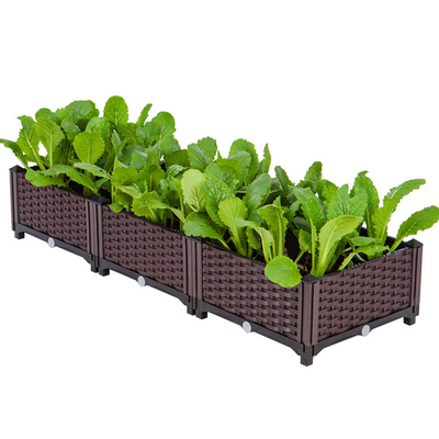 Garten im Freien, der Kasten-Plastikgarten-Hochbeet-hohe Qualität angehobenes Garten-Bett pflanzt