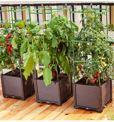 Garten im Freien, der Kasten-Plastikgarten-Hochbeet-hohe Qualität angehobenes Garten-Bett pflanzt