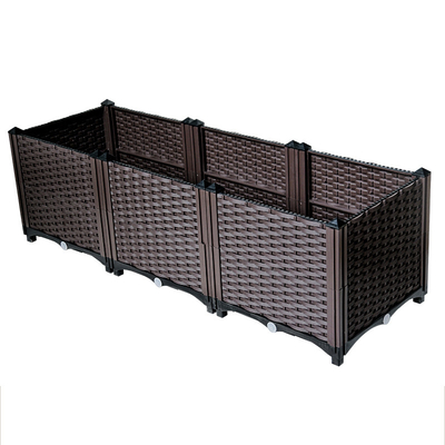 Gemüseplastikhoher Feuer-Beweis des garten-Pflanzer-Kasten-37cm im Freien