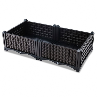 Garten der hohen Qualität im Freien, der Kasten-Hinterhof-Garten-Plastikblumentopf angehobenen Garten-Bett-Pflanzer-Kasten pflanzt