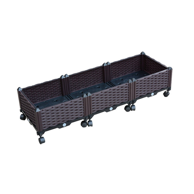 120cm*40cm*23cm Plastik-Herb Garden Planter Raised Garden Bett mit Gießmaschinen