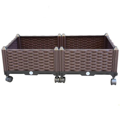 120cm*40cm*23cm Plastik-Herb Garden Planter Raised Garden Bett mit Gießmaschinen