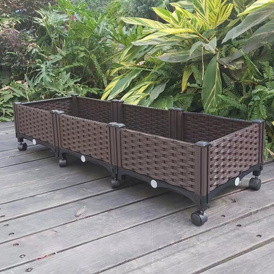 120cm*40cm*23cm Plastik-Herb Garden Planter Raised Garden Bett mit Gießmaschinen