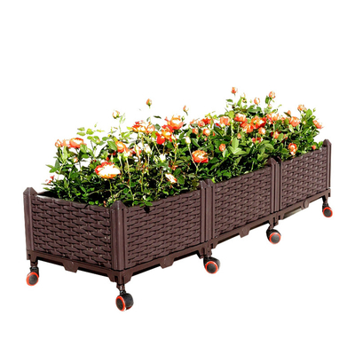 Selbst, der rechteckigen angehobenen Pflanzer-Kasten-speicherbaren Plastikblumen-Kasten-Pflanzer wässert