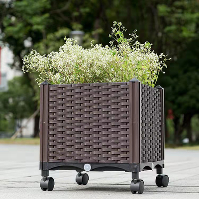 Selbst, der rechteckigen angehobenen Pflanzer-Kasten-speicherbaren Plastikblumen-Kasten-Pflanzer wässert