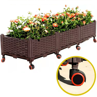 Angehobenes Plastikgarten-Pflanzer MultifunktionspVC hob Garten-Bett auf Gießmaschinen an
