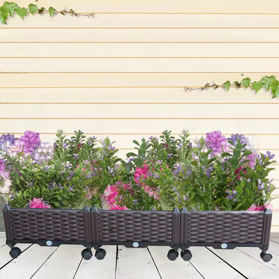 Angehobenes Plastikgarten-Pflanzer MultifunktionspVC hob Garten-Bett auf Gießmaschinen an