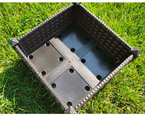50*50*27CM Plastikpflanzer-Kästen auf Beinen