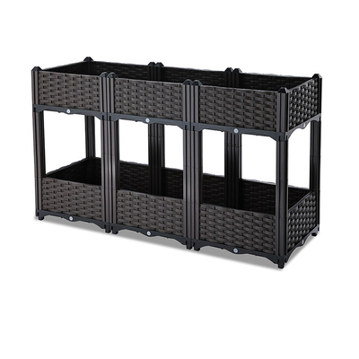 Mehrschichtiger stehender Pflanzer-Plastikkasten 120*40*67cm für Balkon