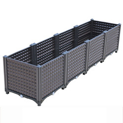 Restaurant-Patio-Plastikgarten-Pflanzer-Kasten 160*40*37cm Logo Customized