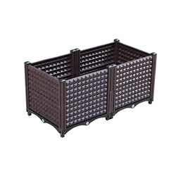 Farbfertigte malender Durchsickern-Beweis-Plastikgarten-Pflanzer-Kasten 80*40*37cm besonders an