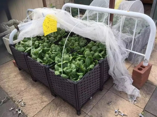 Gartenbeet Garten Kunststoff Hochbeet Kästen Retro Rechteckig