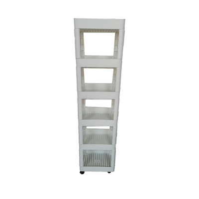 Hohe Haltbarkeits-rollender Speicher-Wagen-flexibler Plastikgestell-Plastikorganisator